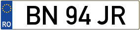 Trailer License Plate